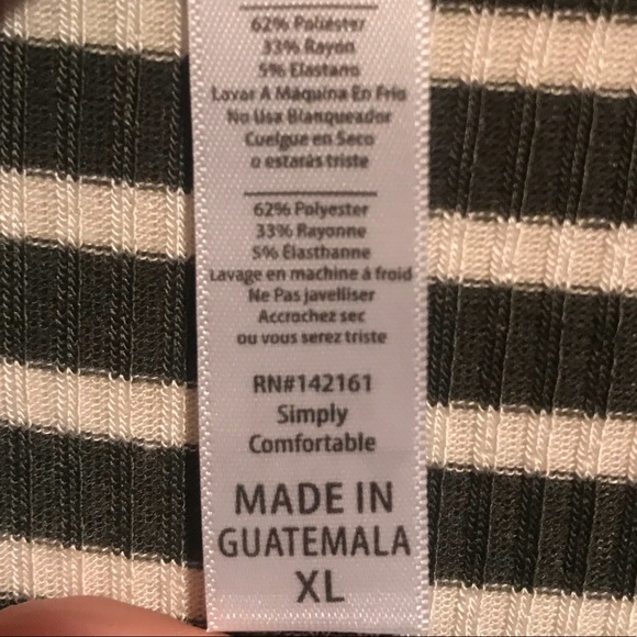 ❌SOLD❌ NWT LLR Classic T Charcoal & White Striped - Picture 7 of 8